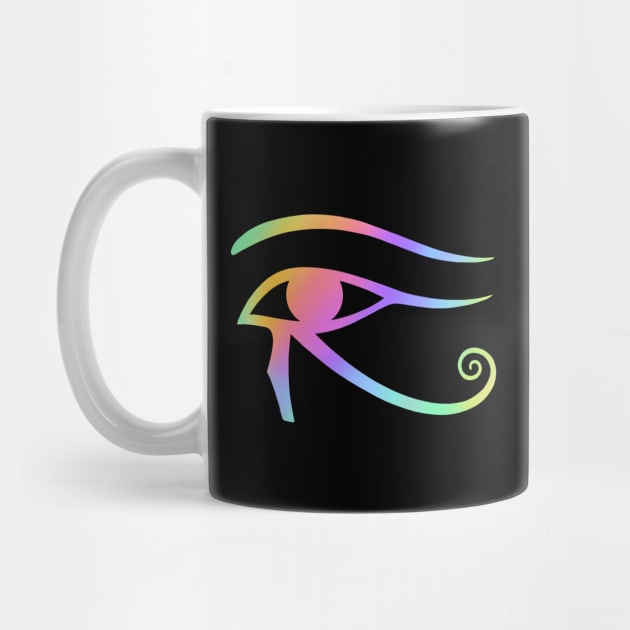 Eye of Horus. Rainbow Holographic colors by OccultOmaStore